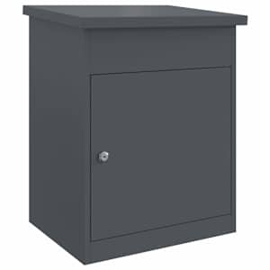 vidaXL Pakiautomaat ladustamisega Antratsiit 47,5 x 38 x 59 cm Teras