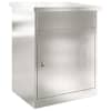 vidaXL Pakiautomaat uksega H&otilde;bedane 47,5 x 38 x 59 cm Roostevaba teras