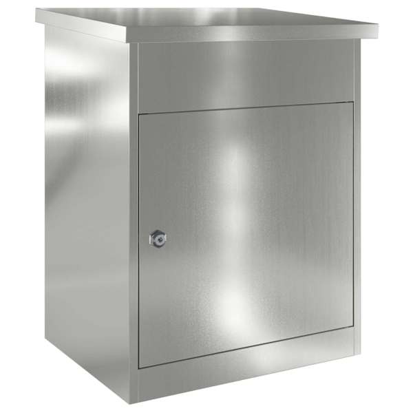 vidaXL Pakiautomaat ladustamisega Must 47,5 x 38 x 59 cm Tsinkteras