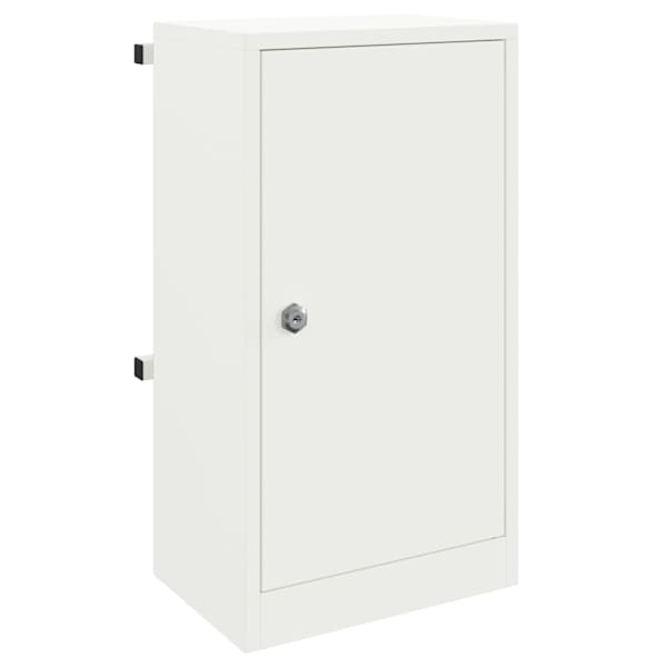 vidaXL postkast ladustamisega uksega Valge 30 x 20 x 55 cm Teras