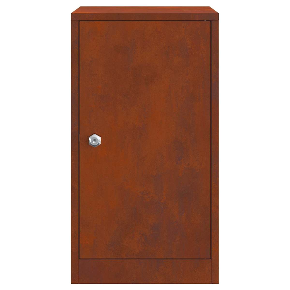 Postkasse med opbevaring Rusten 30 x 20 x 55 cm Cortenstål - Billede 5