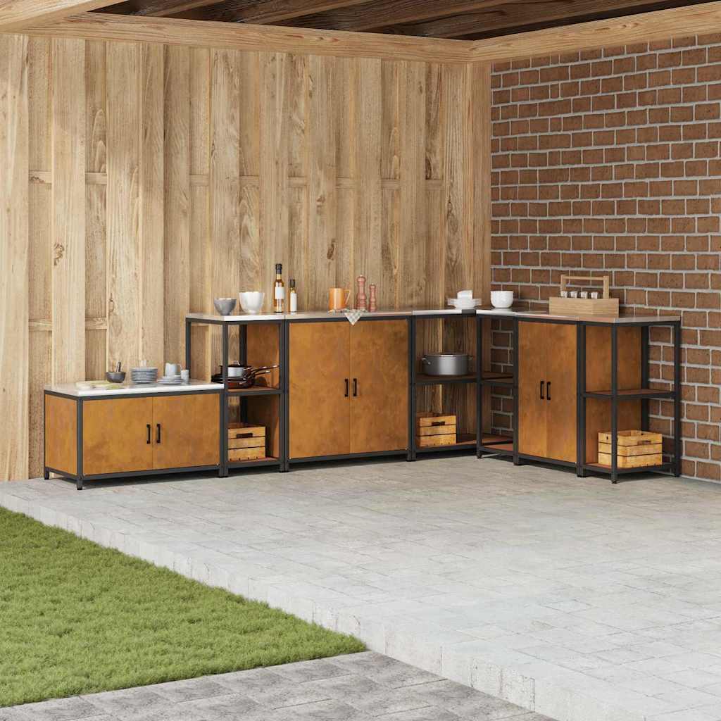 Keuken opslag plank Roestig 60 x 50 x 92 cm Verweerd staal