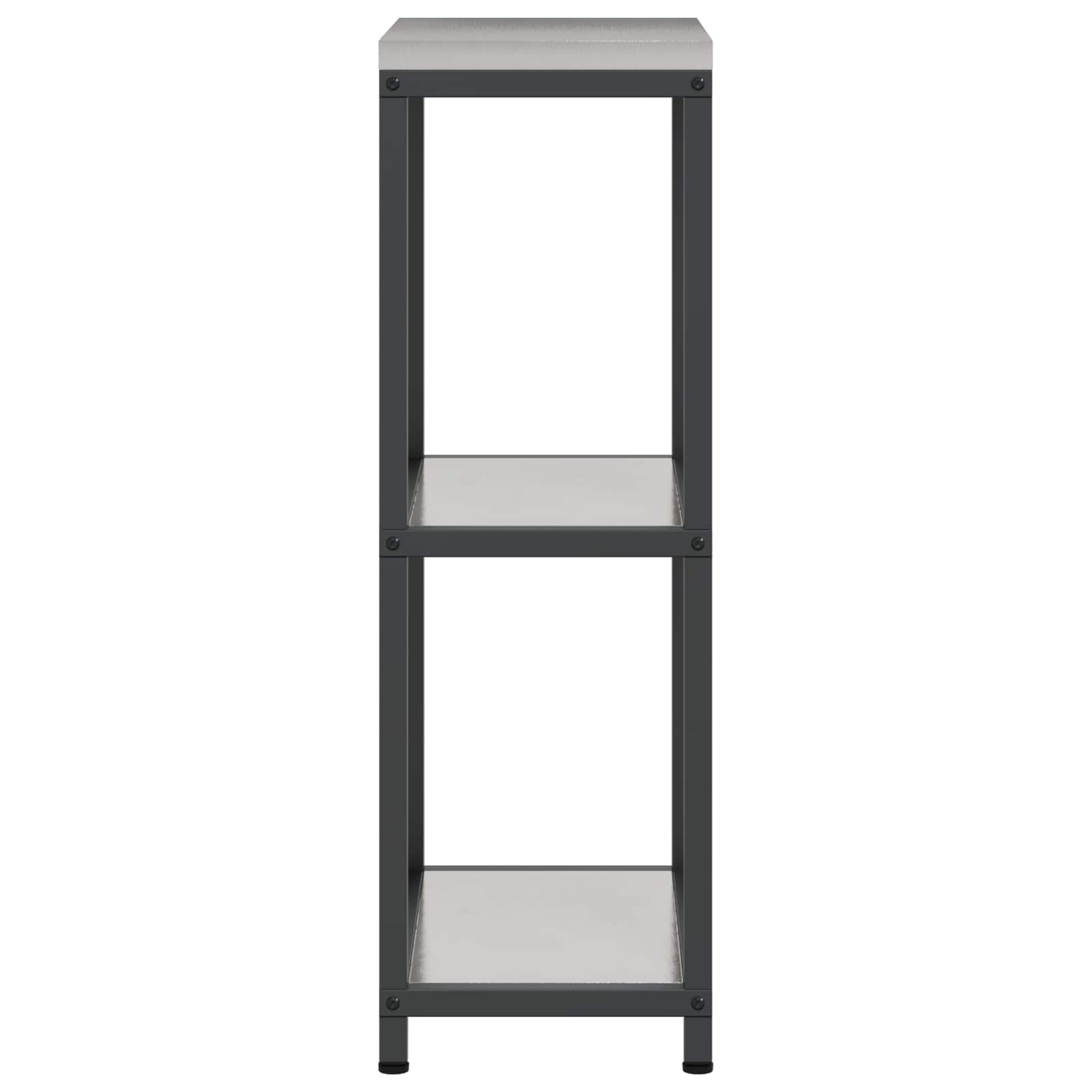 Shramba za kuhinjo s polico srebrna 30 x 50 x 92 cm Jeklo - slika 6