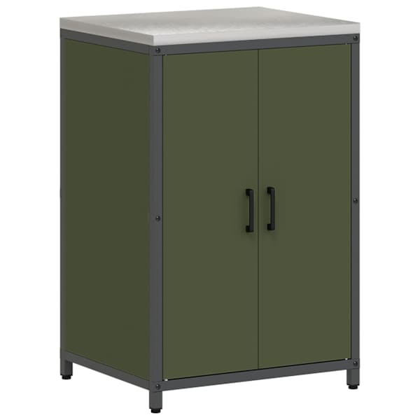 vidaXL K&ouml;&ouml;givarustuse Kapp HATTEM Oliiviroheline 60 x 50 x 92 cm Teras