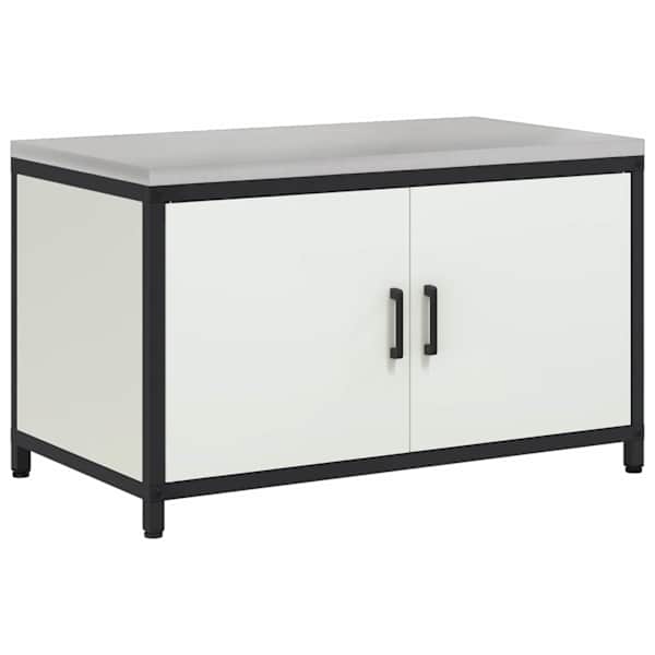 vidaXL K&ouml;&ouml;givarustuse Kapp HATTEM Valge 90 x 50 x 53 cm Teras
