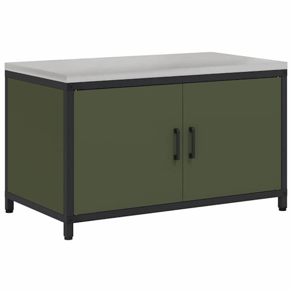 vidaXL K&ouml;&ouml;givarustuse Kapp HATTEM Oliiviroheline 90 x 50 x 53 cm Teras