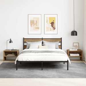 Nočna omarica 2 pcs artisan hrast 40 x 40 x 30 cm