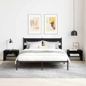 Nočna omarica Črni hrast 40 x 40 x 30 cm Konstruiran les