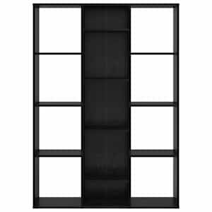 Přepážka s policí Černý dub 100 x 24 x 140 cm kompozitní dřevo - obrázek 5