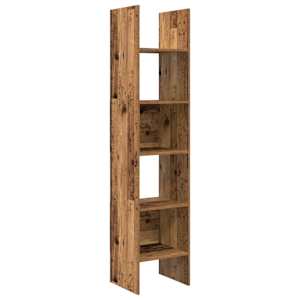 vidaXL Raamaturiiul 5 tasandit 40 x 35 x 180 cm Tehispuit Vana puit