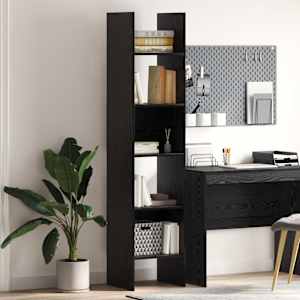 Knjigovni omar Črna Orehovina 40 x 35 x 180 cm Konstruiran les