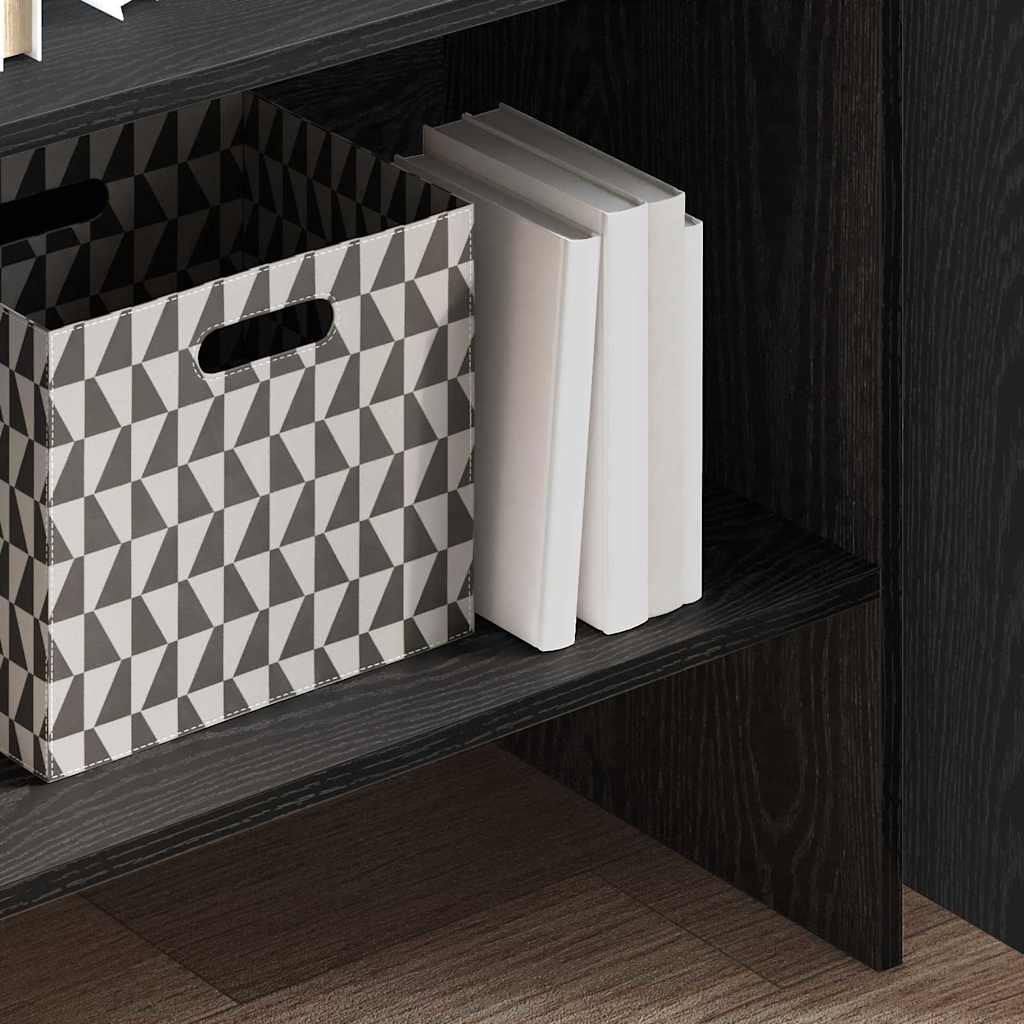 Bogskab Sort eg 60 x 35 x 180 cm Konstrueret træ 4 8721288668196 mo im zo en hd 1