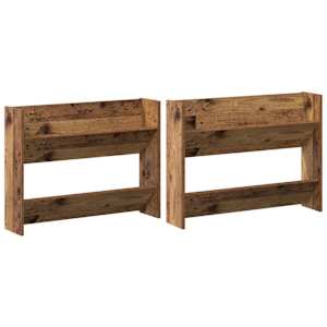 vidaXL Kinga kapp 2 tk 80 x 18 x 60 cm Tehispuit Vana puit