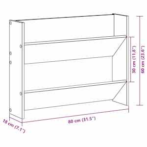 Skříň na obuv 2 pcs Černý dub 83 x 18 x 60 cm kompozitní dřevo - obrázek 11