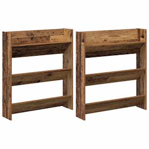 vidaXL Kinga kapp 2 tk 84 x 18 x 90 cm Tehispuit Vana puit