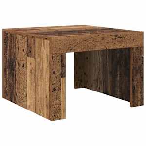 Konferenční stolek Staré dřevo 50 x 50 x 35 cm kompozitní dřevo - obrázek 2