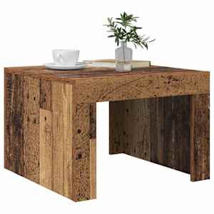 Konferenční stolek Staré dřevo 50 x 50 x 35 cm kompozitní dřevo - obrázek 3