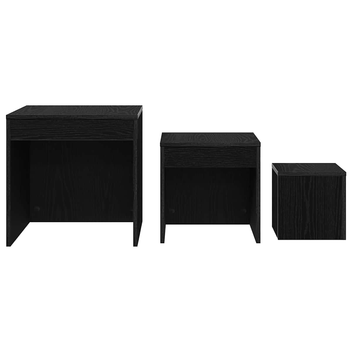 Sofabord 3 stk. 45 x 45 x 45 cm Konstrueret træ - Billede 6