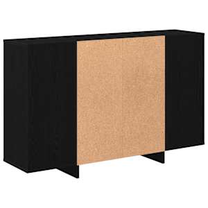 Servírovací skříň Černý dub 120 x 30 x 75 cm kompozitní dřevo - obrázek 7