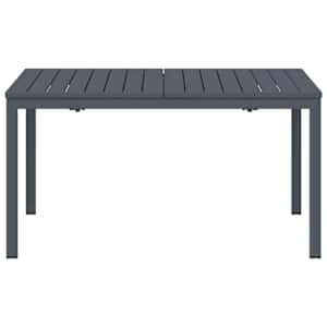 Venkovní jídelní stůl 2 pcs Antracit 210 x 90 x 73 cm Ocel - obrázek 5