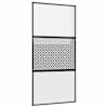 vidaXL Klaasuks 102,5 x 2 x 205 cm Alumiinium Must