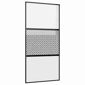 Skleněné dveře 102,5 x 2 x 205 cm Hliník Černá - obrázek 2