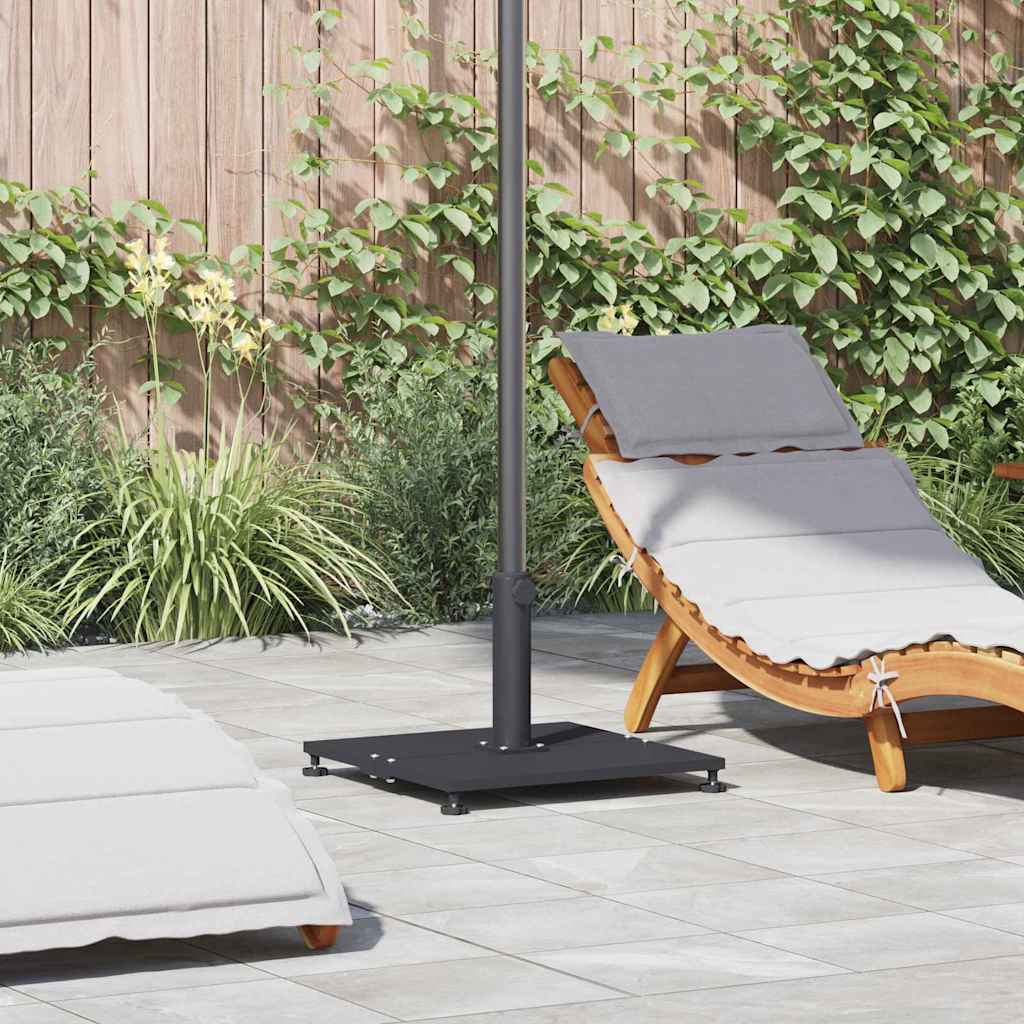 vidaXL Baze pentru umbrele de exterior Gri închis 45 x 45 x 31 cm Oțel