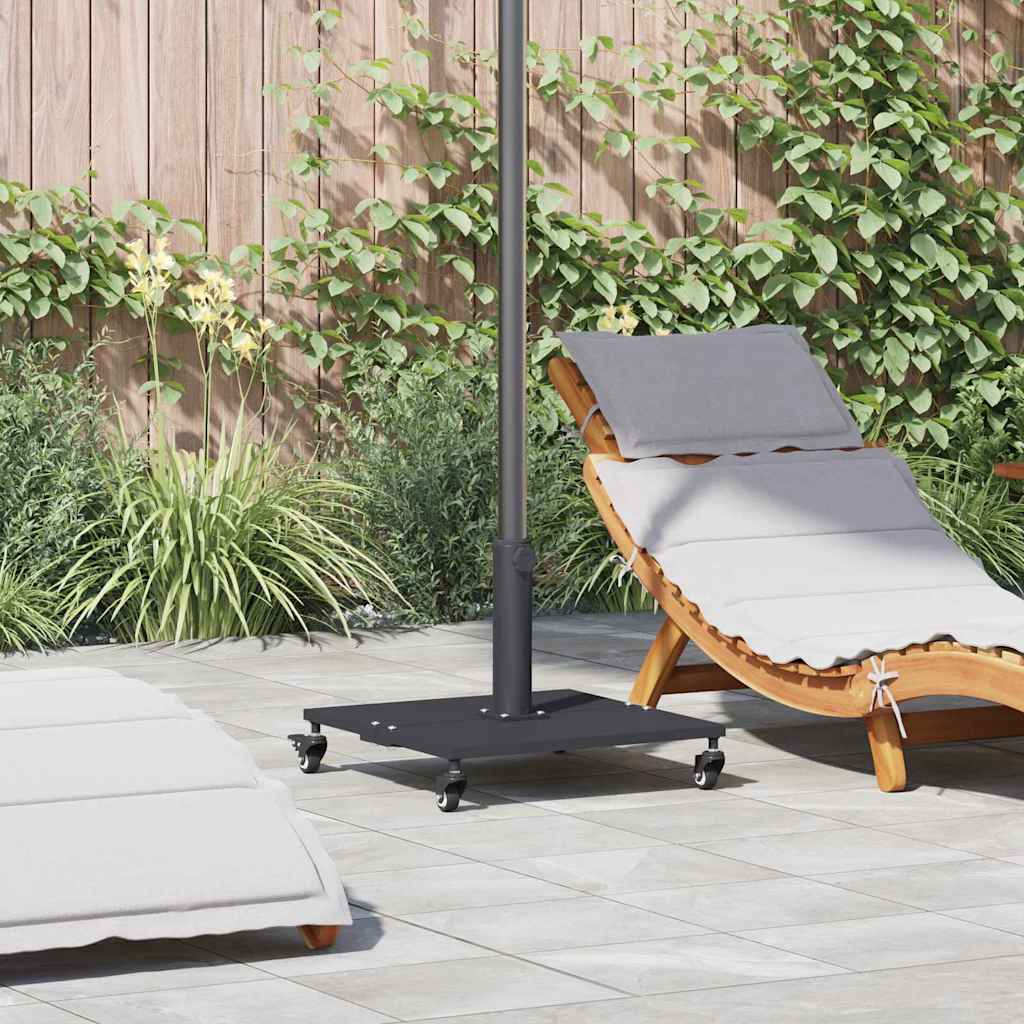 vidaXL Baze pentru umbrele de exterior Gri închis 45 x 45 x 31.5 cm