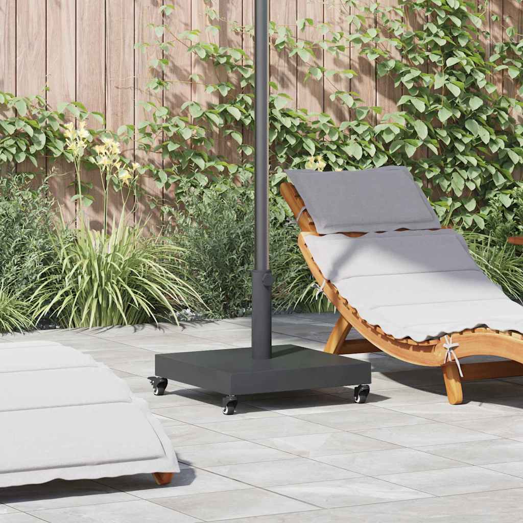 vidaXL Baze pentru umbrele de exterior Gri închis 45 x 45 x 32 cm
