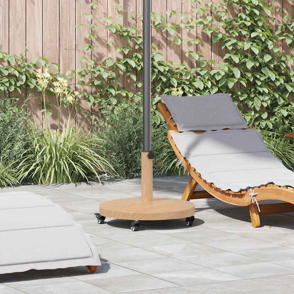 vidaXL Baze pentru umbrele de exterior Lemn deschis 48 x 48 x 32.5 cm