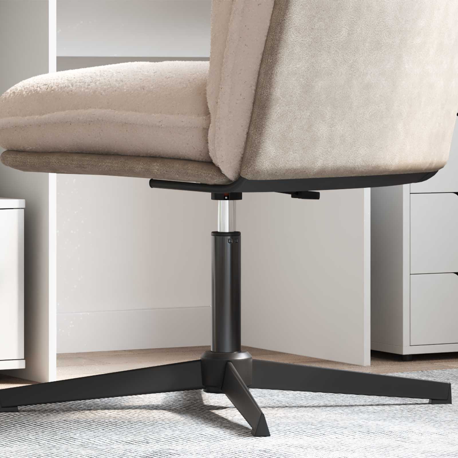 vidaXL Bürostuhl Gaszylinder Schwarz 15,5 cm Eisen