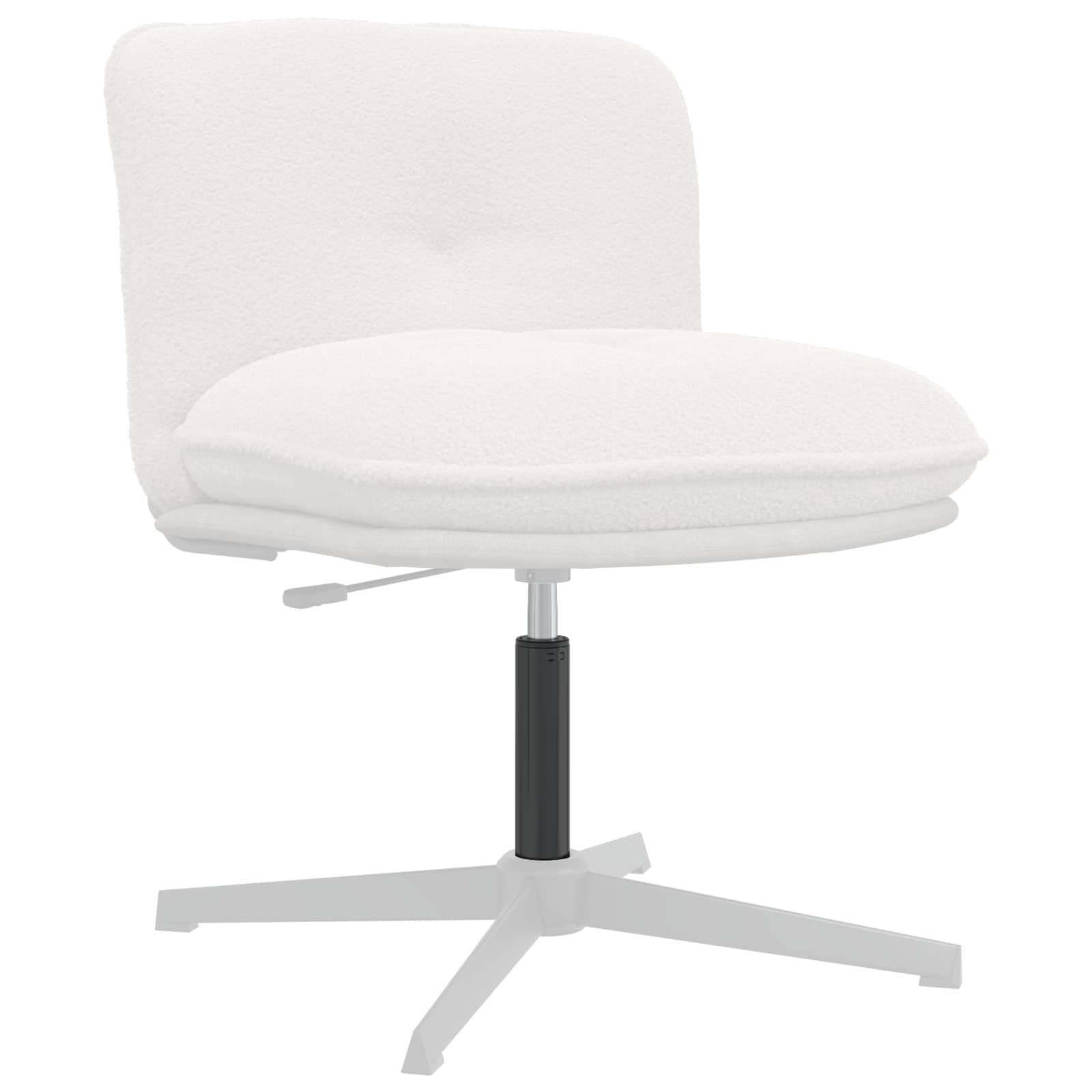 Thumbnail - vidaXL Bürostuhl Gaszylinder Schwarz 15,5 cm Eisen