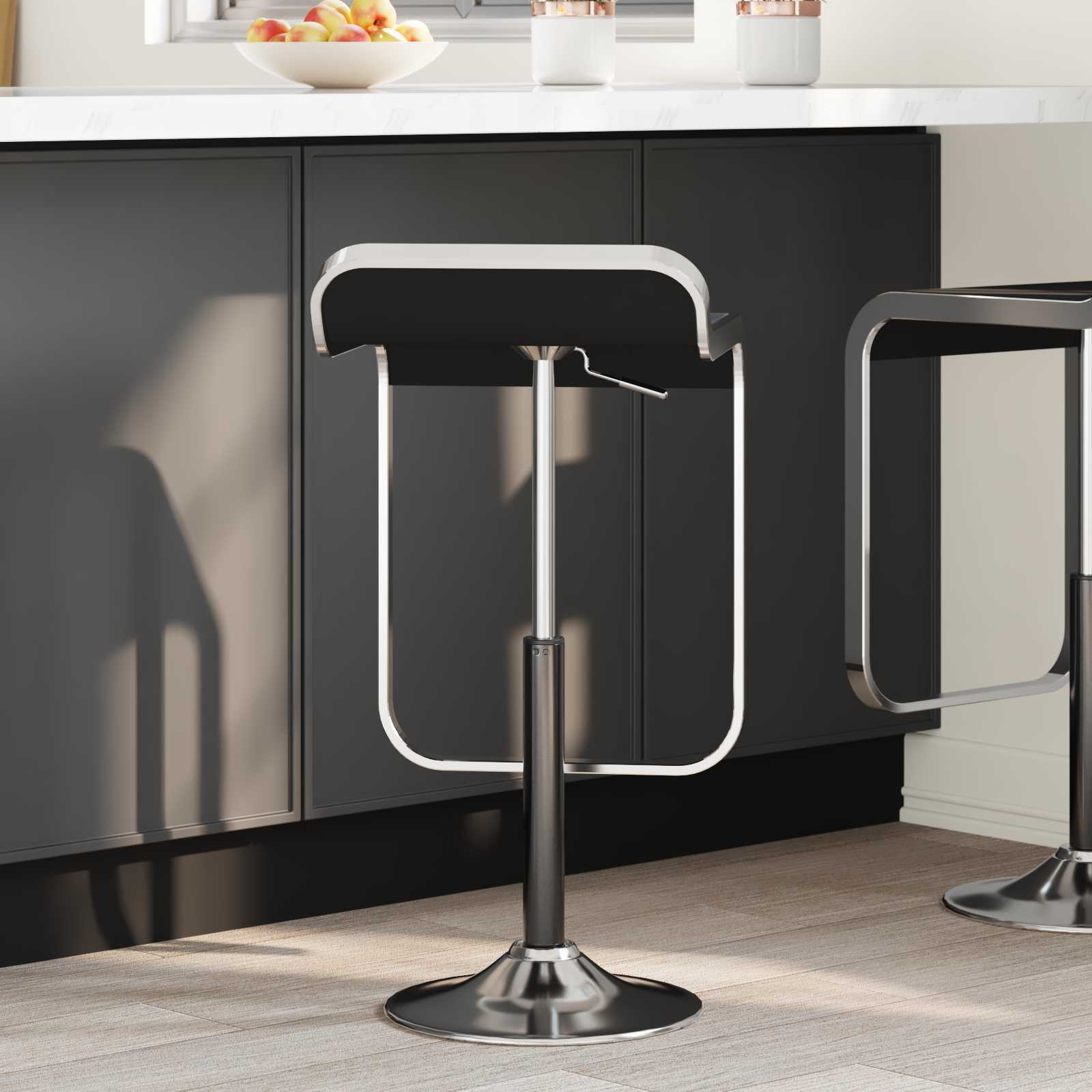 vidaXL Bürostuhl Gaszylinder Schwarz 21,5 cm Eisen