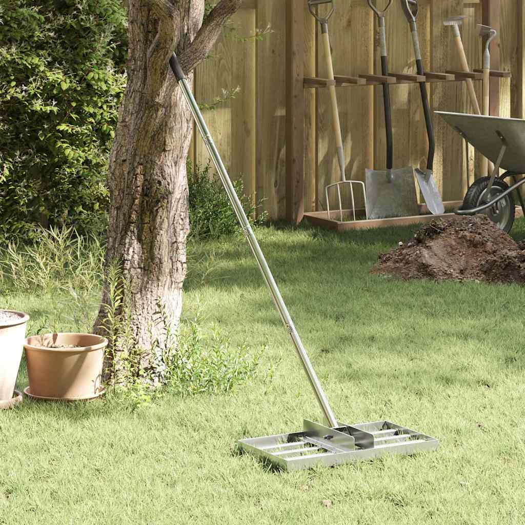 vidaXL Nivelator de grădină Manual 45 x 25 x 200 cm