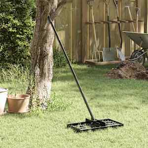 Vrtna grablja Črna 45 x 25 x 200 cm Prašno lakirano jeklo