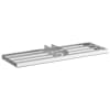 vidaXL Aia tasanduse rehade H&otilde;bedane 75 x 25 x 6 cm Roostevaba teras