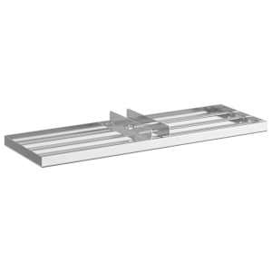 vidaXL Aia tasanduse rehade H&otilde;bedane 75 x 25 x 6 cm Roostevaba teras