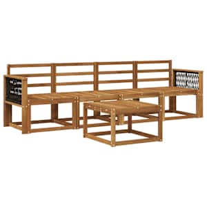 Zunanja garnitura za sedenje 4 pcs Naravna Masiven les akacije