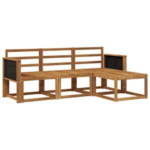 Zunanja garnitura za sedenje 4 pcs Naravna Masiven les akacije