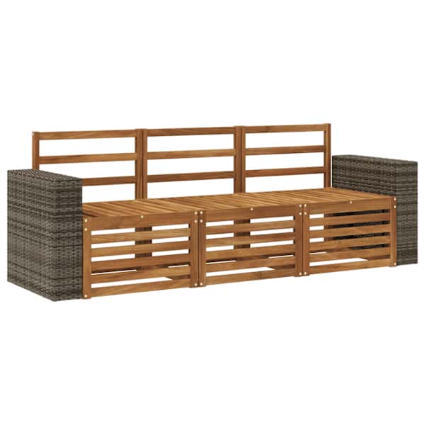vidaXL Diivanikomplektid 3 tk Tugev akatsiapuu