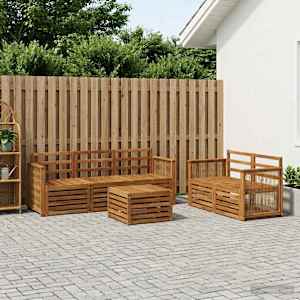 Sedežne garniture 6 pcs Masiven les akacije