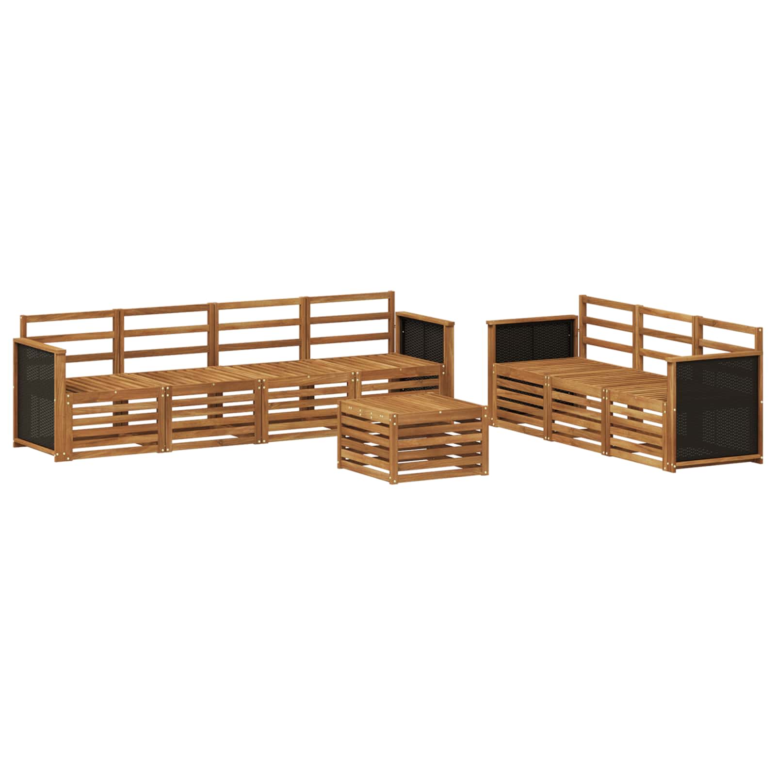 Sofa-Sets 8 pcs Massief Acaciahout image 1
