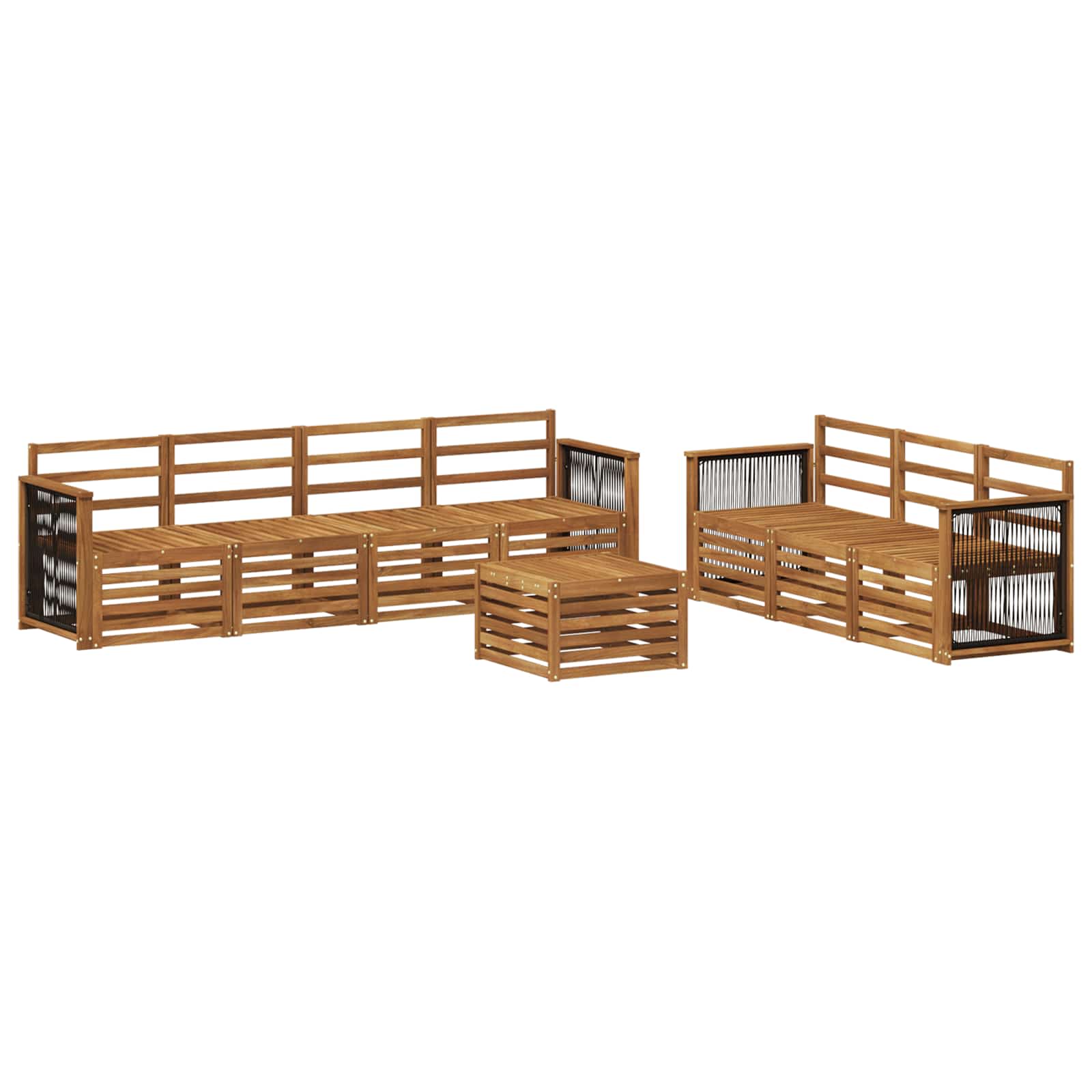 Sofa-Sets 8 pcs Massief Acaciahout image 1
