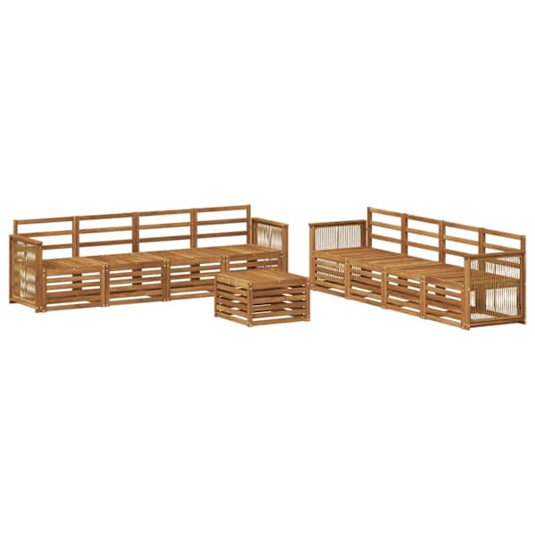 vidaXL V&auml;li diivanikomplekt 9 tk Naturaalne