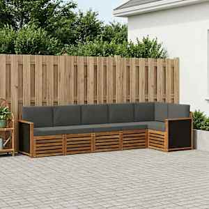 Rohová sofa sada s polštářem 5 pcs Přirozená a Anthracitová - obrázek 1