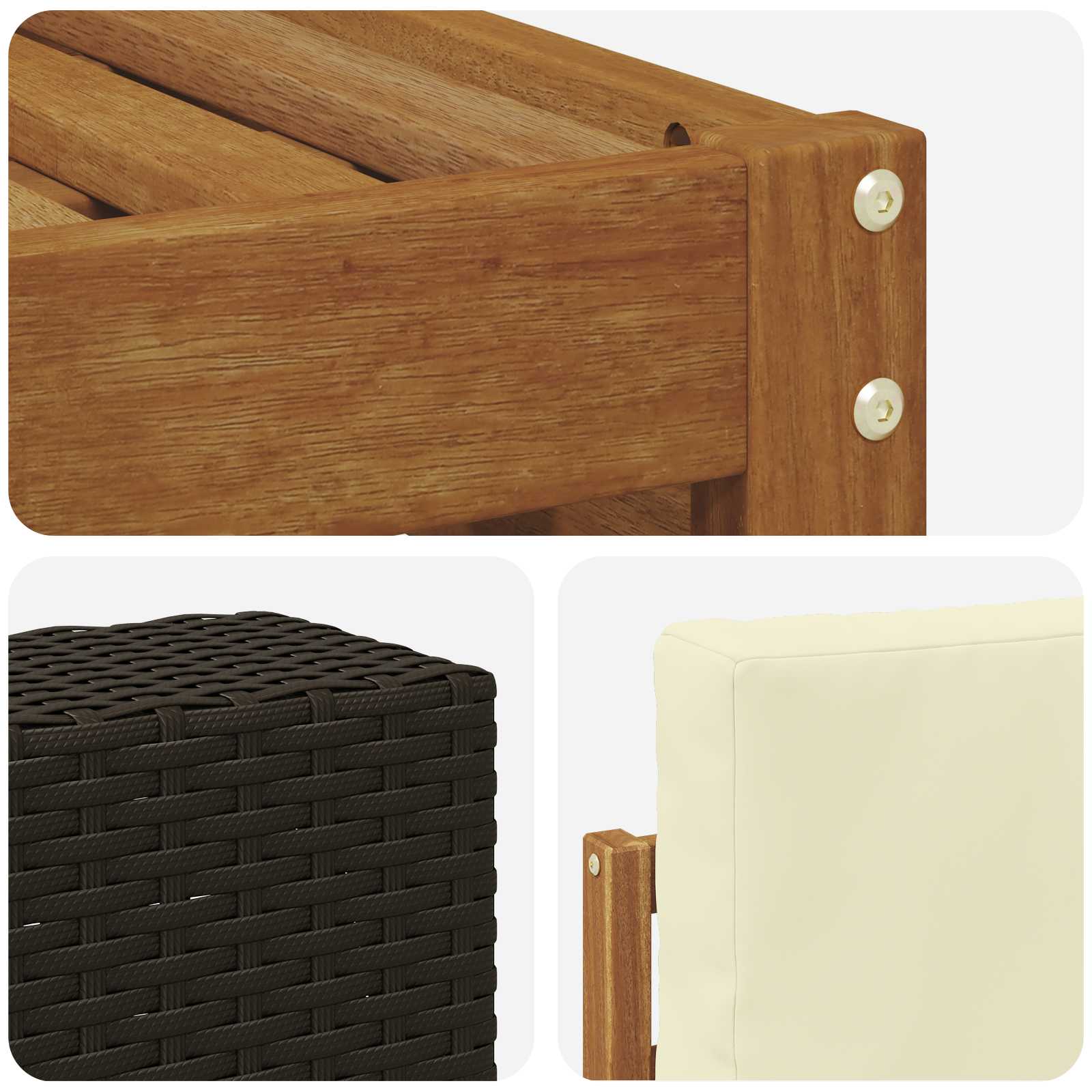 Sofa-Sets Massief Acaciahout image 5