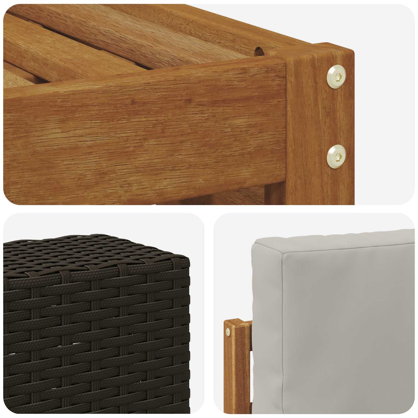 Sofa-Sets Massief Acaciahout image 5