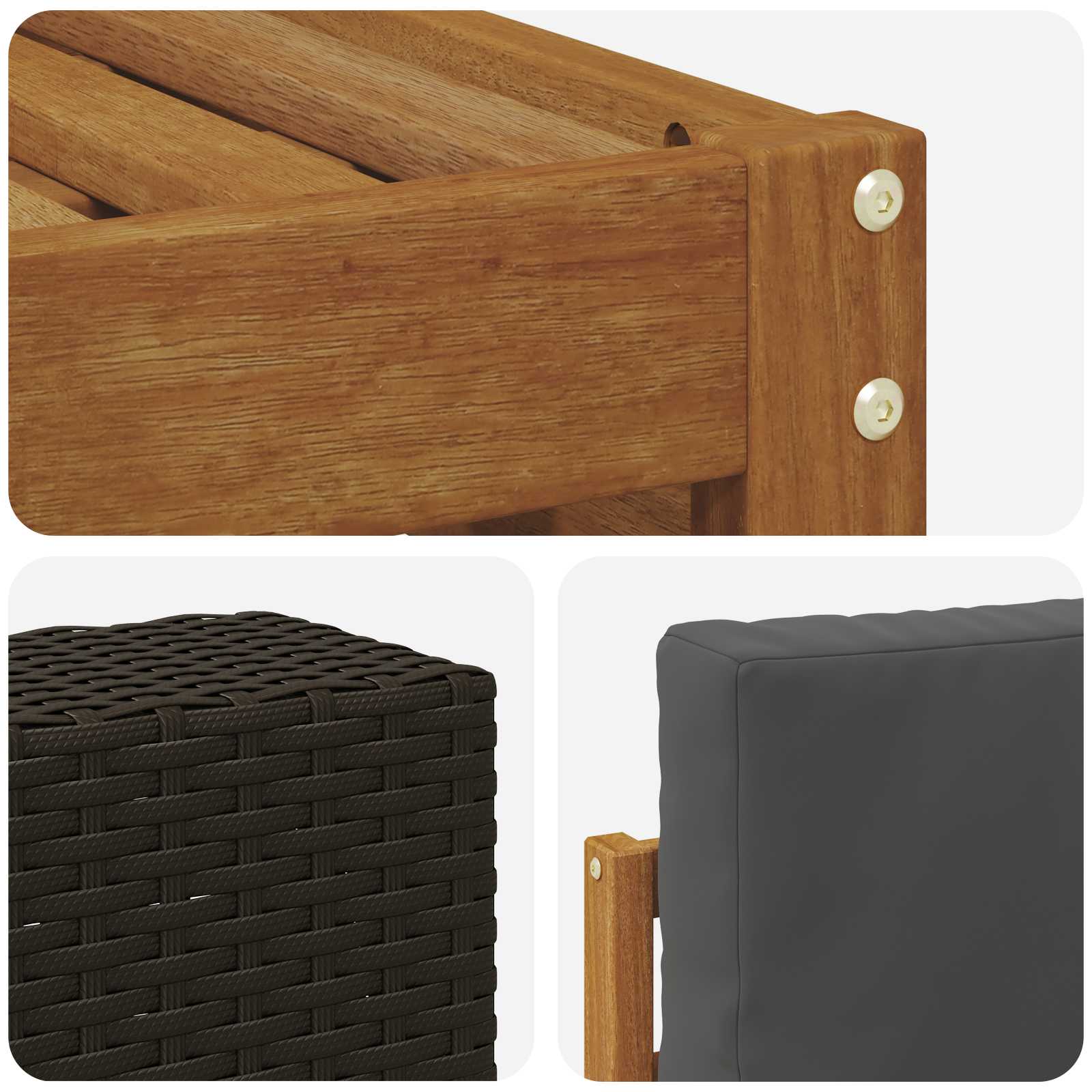 Sofa-Sets Massief Acaciahout image 5