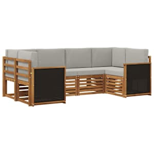 Kotna sedežna garnitura z blazino 5 pcs