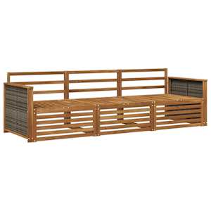 Zunanja garnitura za sedenje 3 pcs Naravna Masiven les akacije